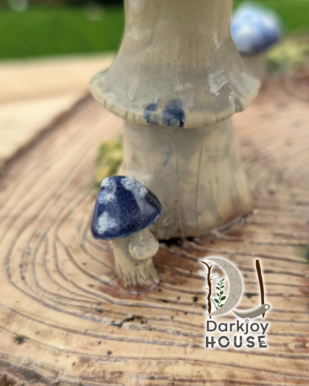 Indigo Mushroom Mini Altar- Enchanted Forest Collection