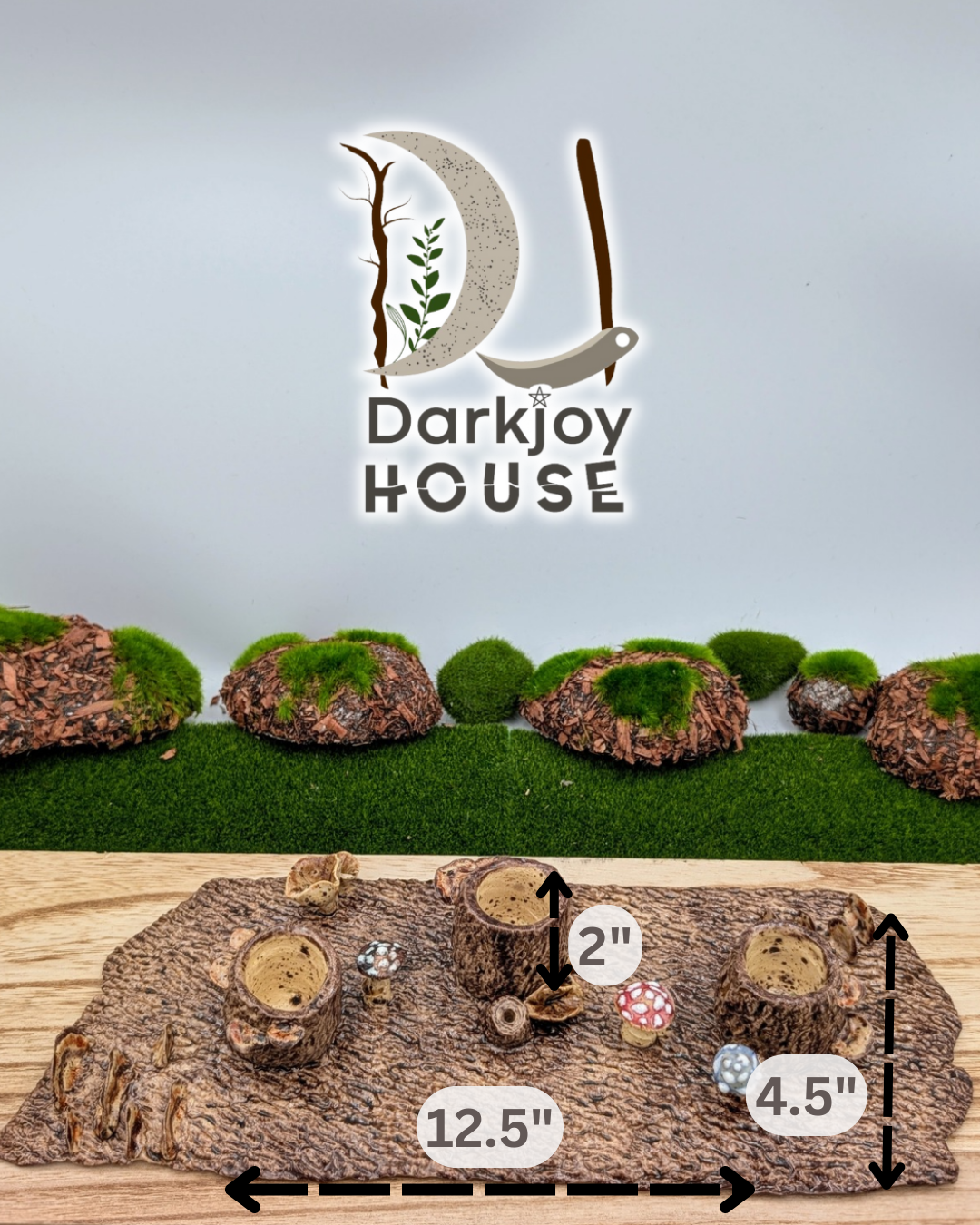 Enchanted Forest Centerpiece – Candle & Incense Holder