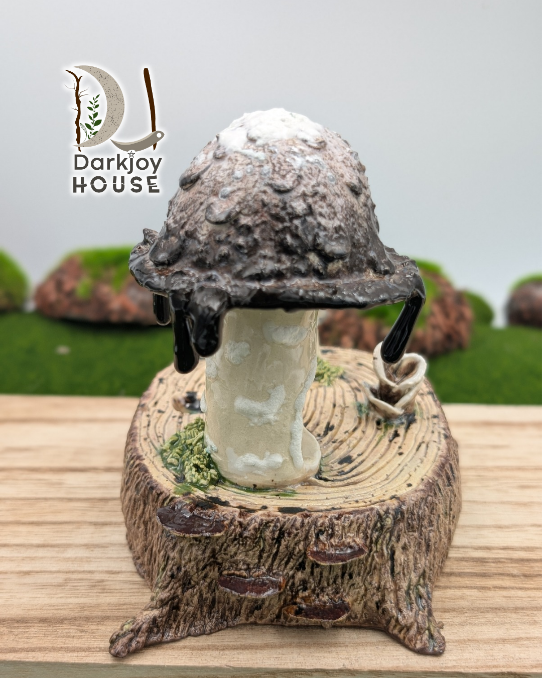 Inky Cap Mushroom Mini Altar- Enchanted Forest Collection