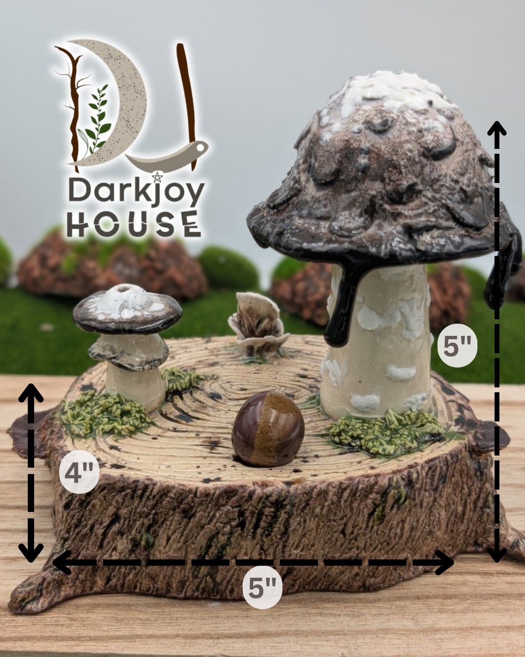 Inky Cap Mushroom Mini Altar- Enchanted Forest Collection