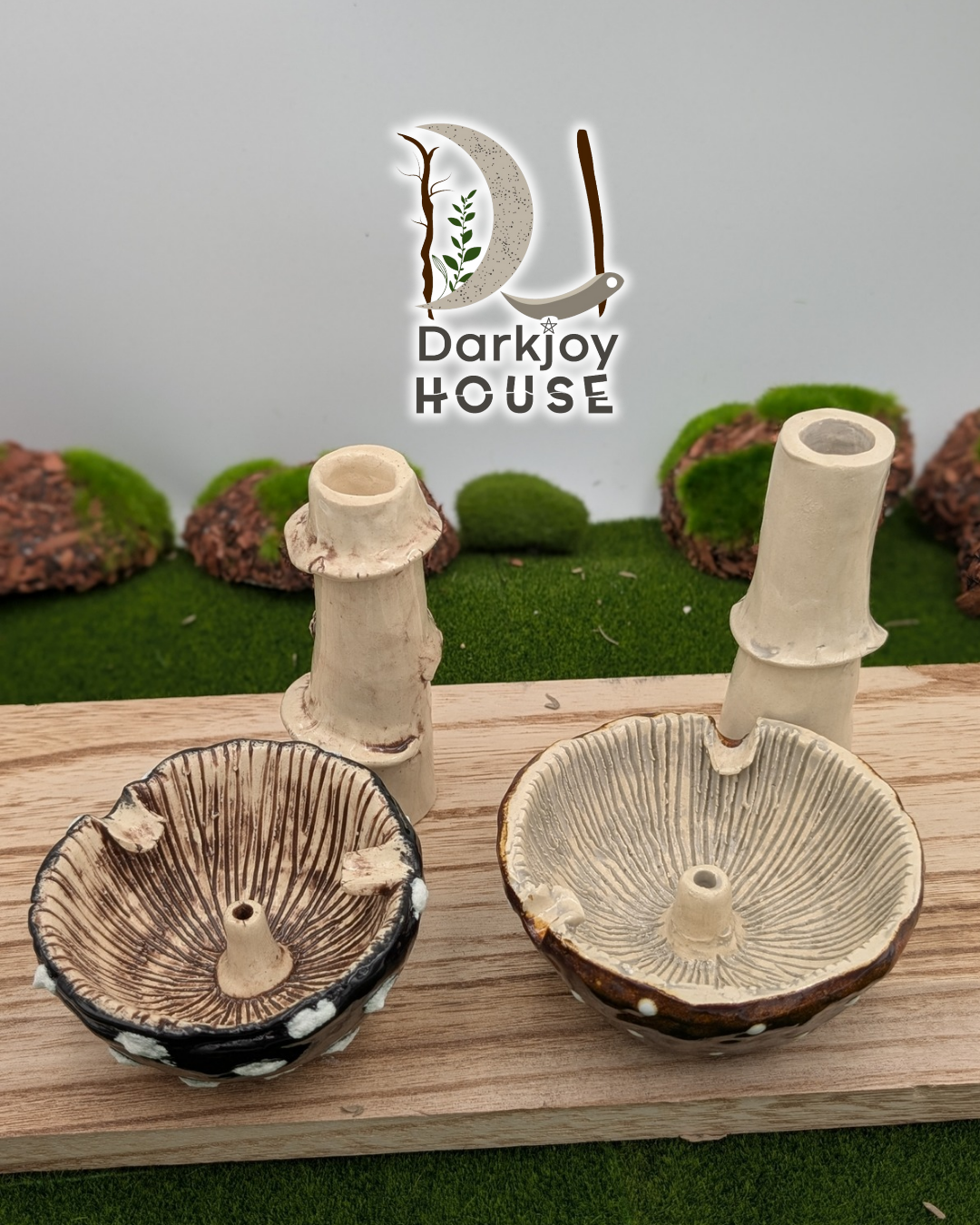 Secret Mushroom Ashtrays –Multifunctional Sculptural Pieces -Enchanted Forest Collection