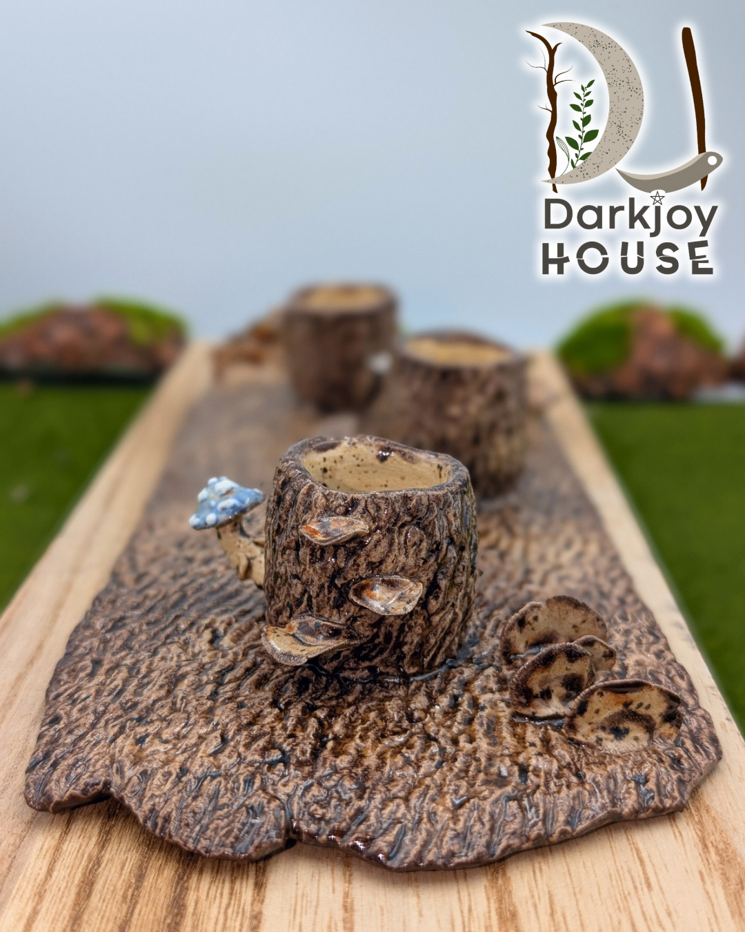 Enchanted Forest Centerpiece – Candle & Incense Holder
