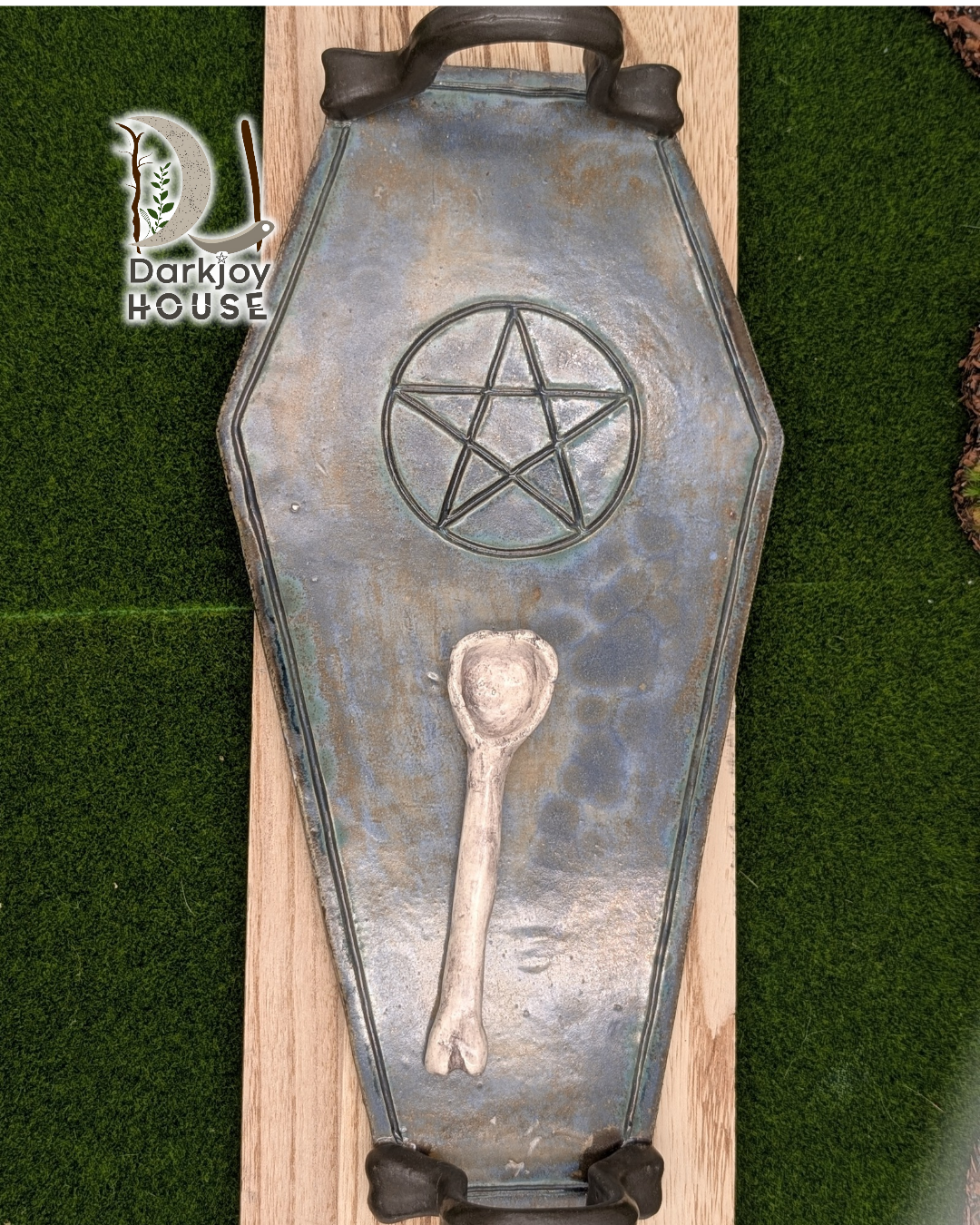 Coffin Charcuterie Tray with Spoon