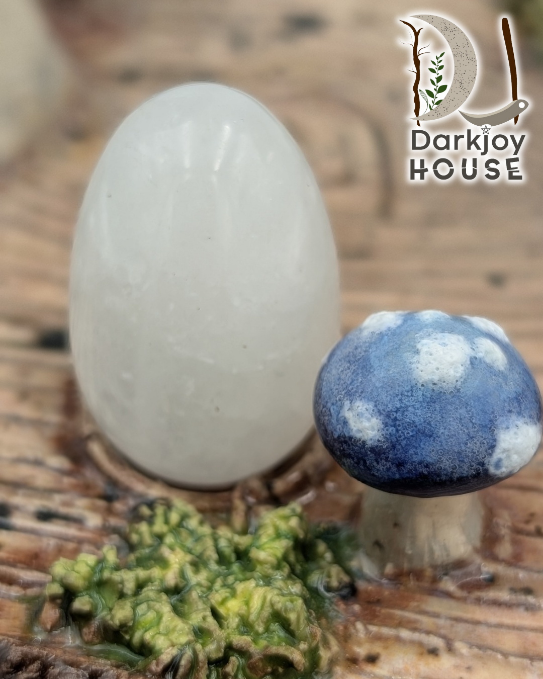 Indigo Mushroom Mini Altar- Enchanted Forest Collection