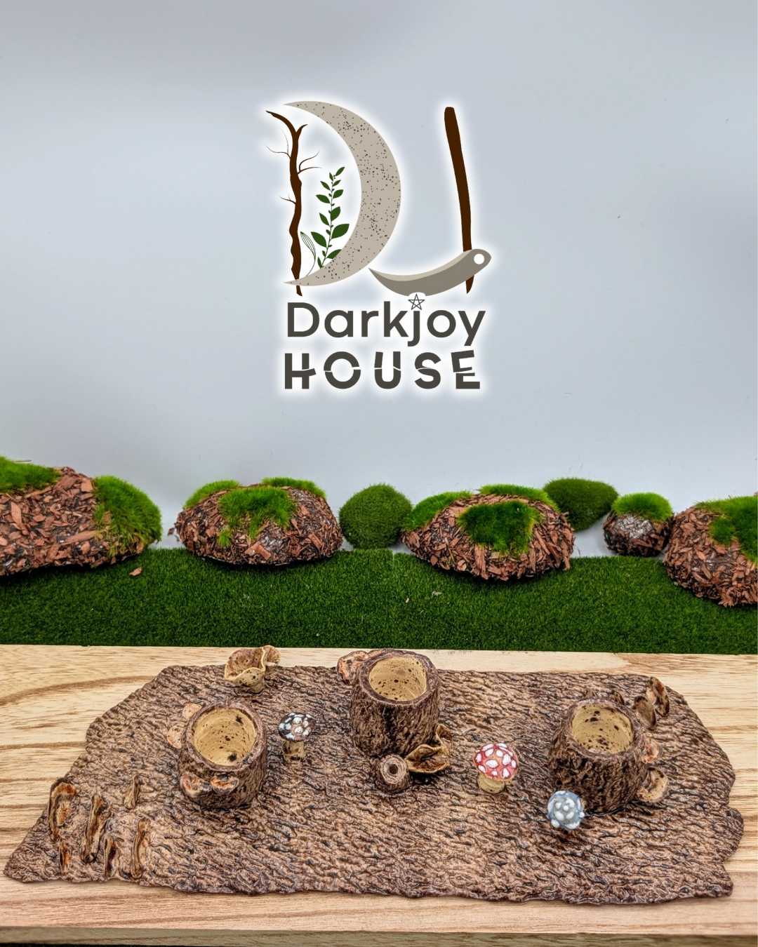Enchanted Forest Centerpiece – Candle & Incense Holder