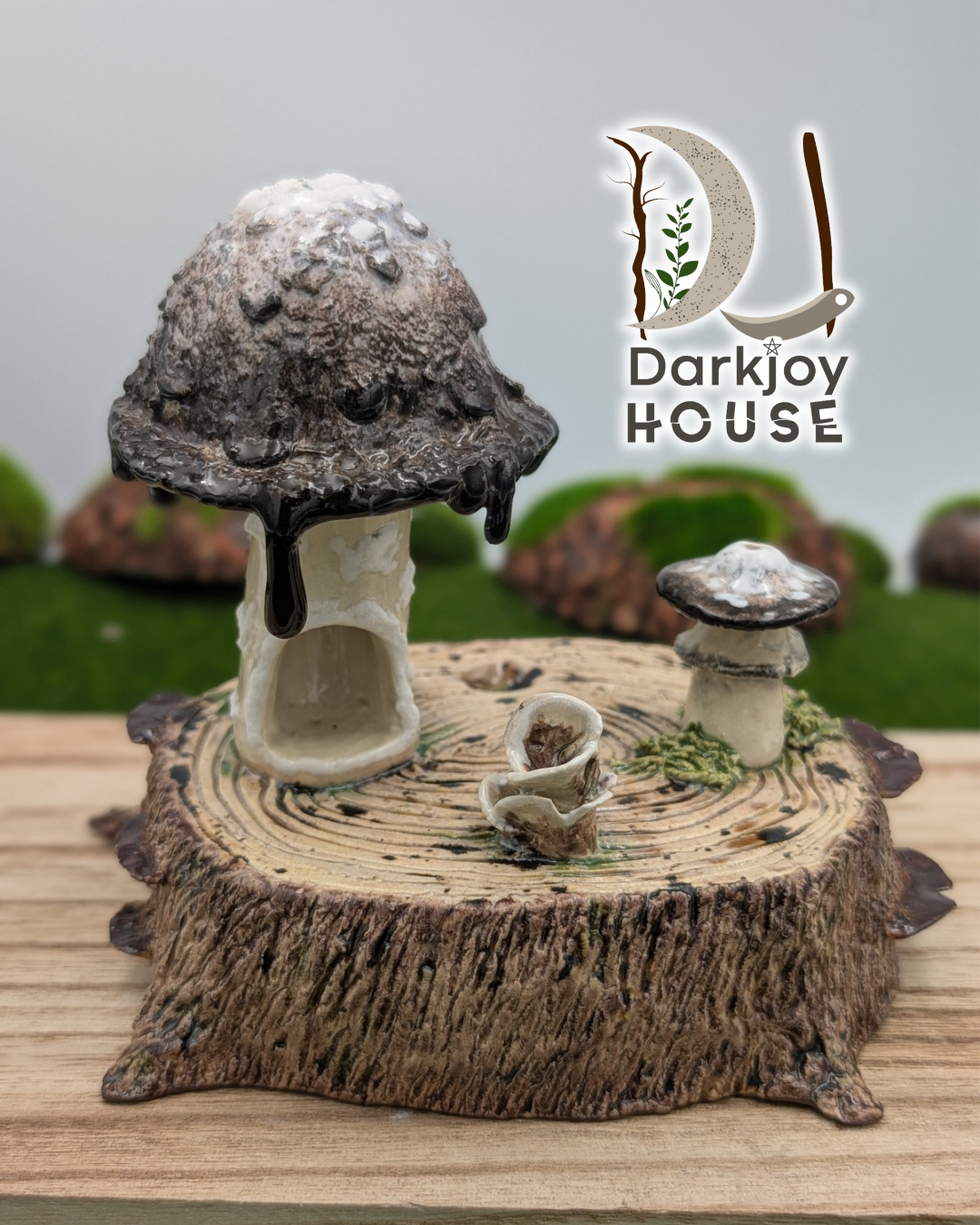 Inky Cap Mushroom Mini Altar- Enchanted Forest Collection