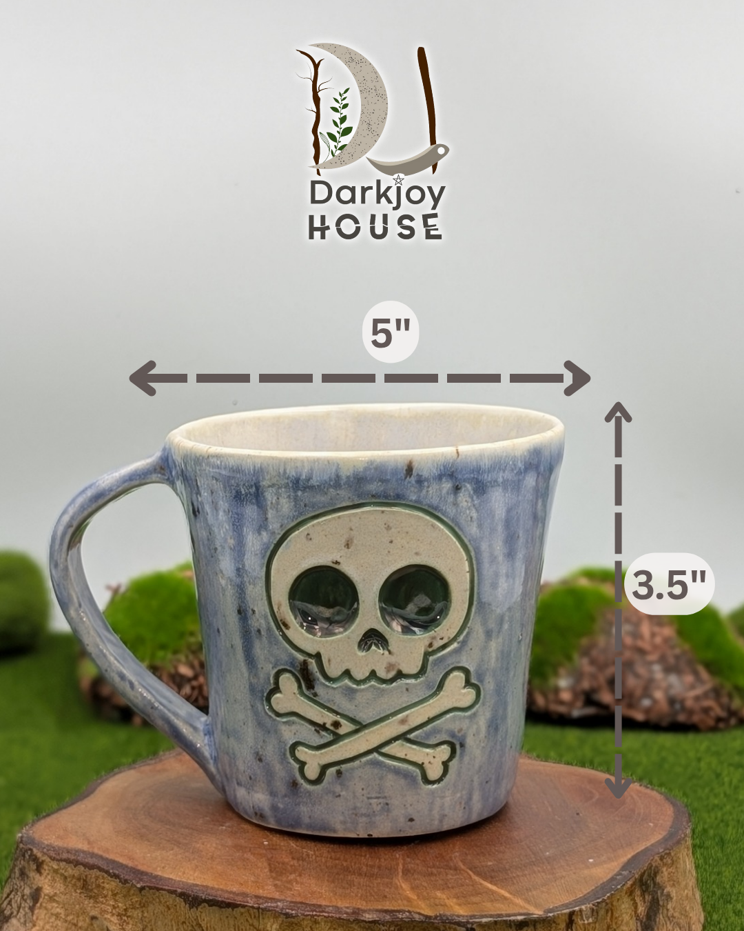 Midnight Brew Skull Mugs