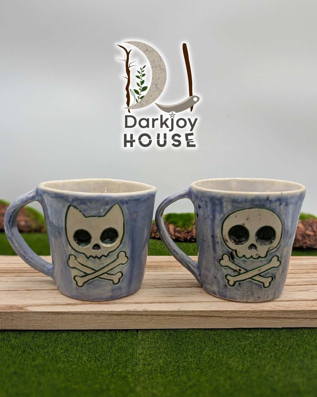 Midnight Brew Skull Mugs