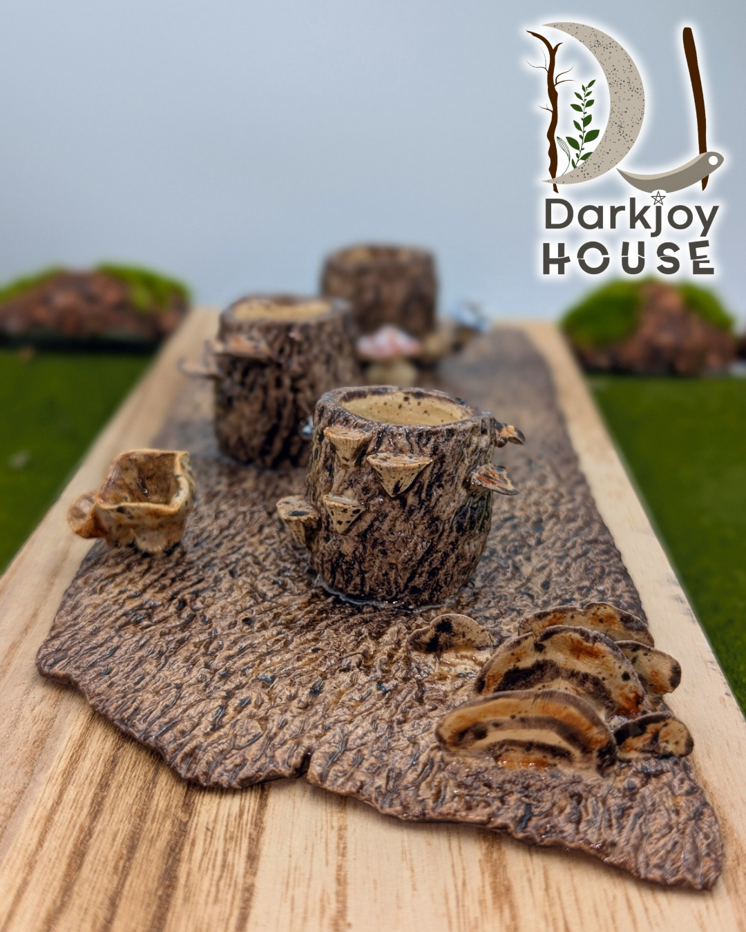 Enchanted Forest Centerpiece – Candle & Incense Holder