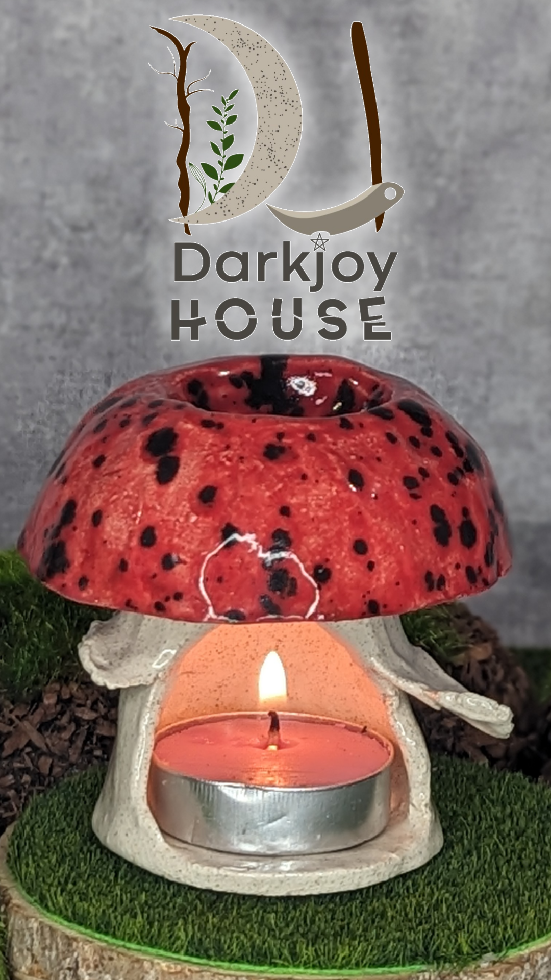 Red Poisonous Wax Melter Mushroom