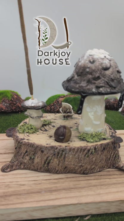 Inky Cap Mushroom Mini Altar- Enchanted Forest Collection