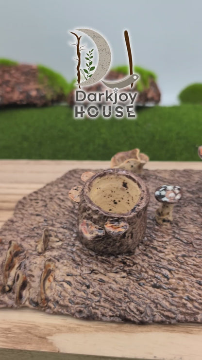 Enchanted Forest Centerpiece – Candle & Incense Holder