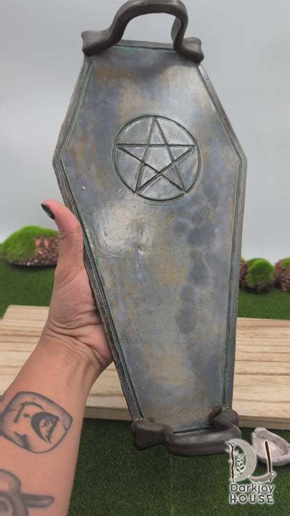 Coffin Charcuterie Tray with Spoon