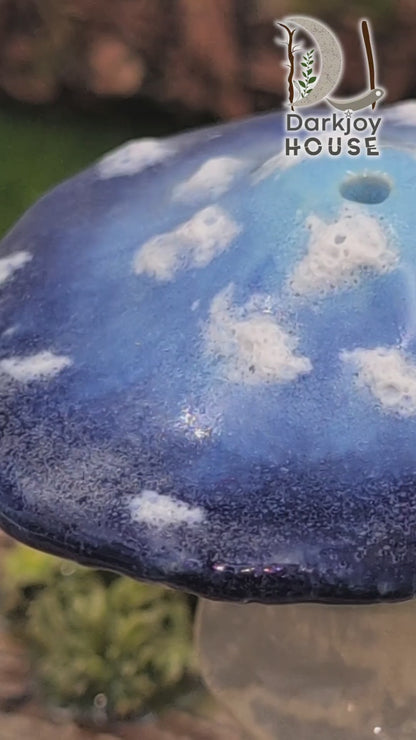 Indigo Mushroom Mini Altar- Enchanted Forest Collection