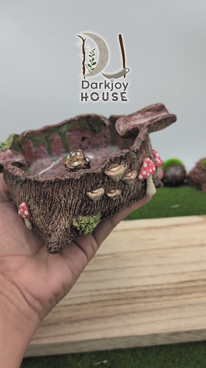 Tree Stump Ashtray- Enchanted Forest Collection