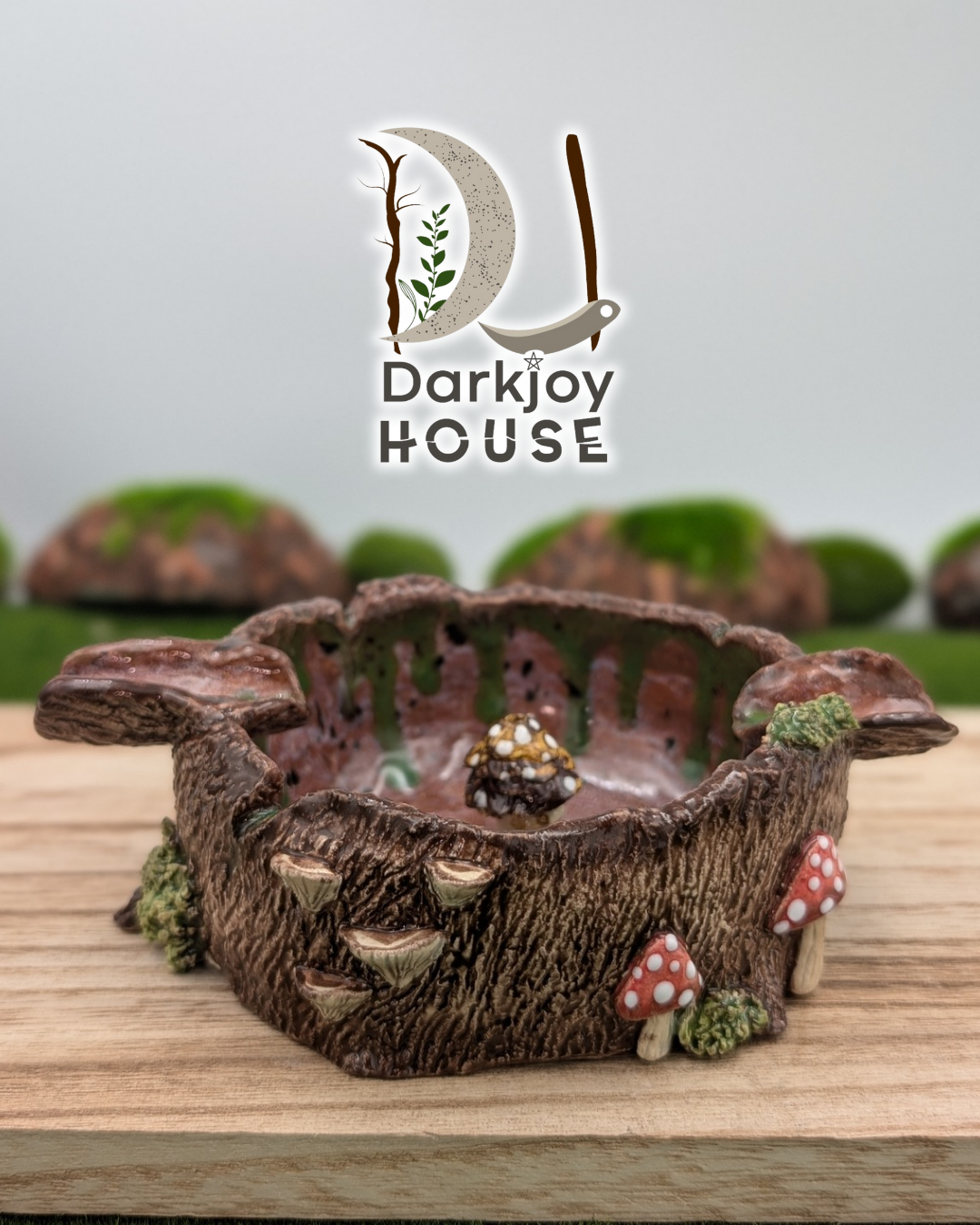 Tree Stump Ashtray- Enchanted Forest Collection