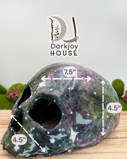 Galaxy Skull Candle Lamp