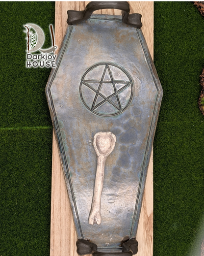 Coffin Charcuterie Tray with Spoon