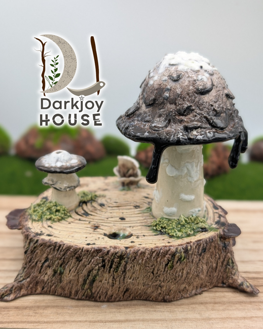 Inky Cap Mushroom Mini Altar- Enchanted Forest Collection
