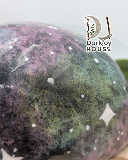 Galaxy Skull Candle Lamp