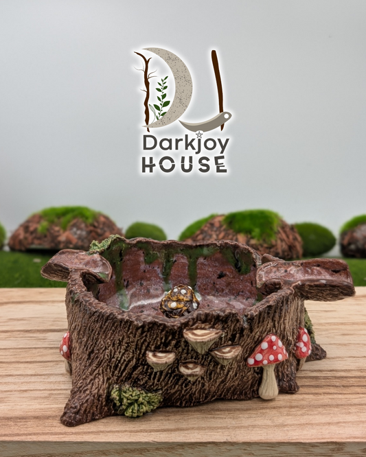 Tree Stump Ashtray- Enchanted Forest Collection
