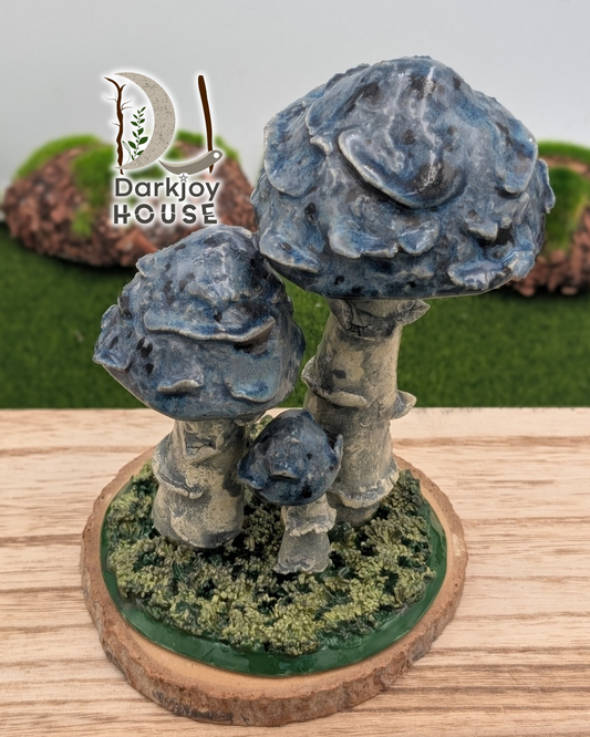 Midnight Mushroom Trio -Enchanted Forest Collection