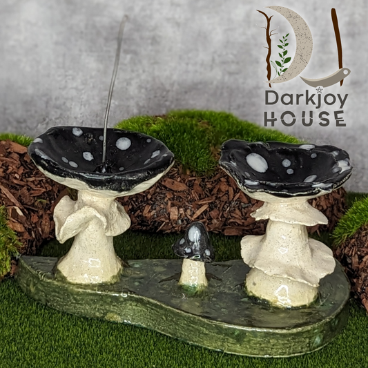 Black Mushroom Mini Altar