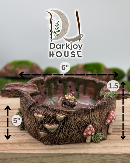 Tree Stump Ashtray- Enchanted Forest Collection