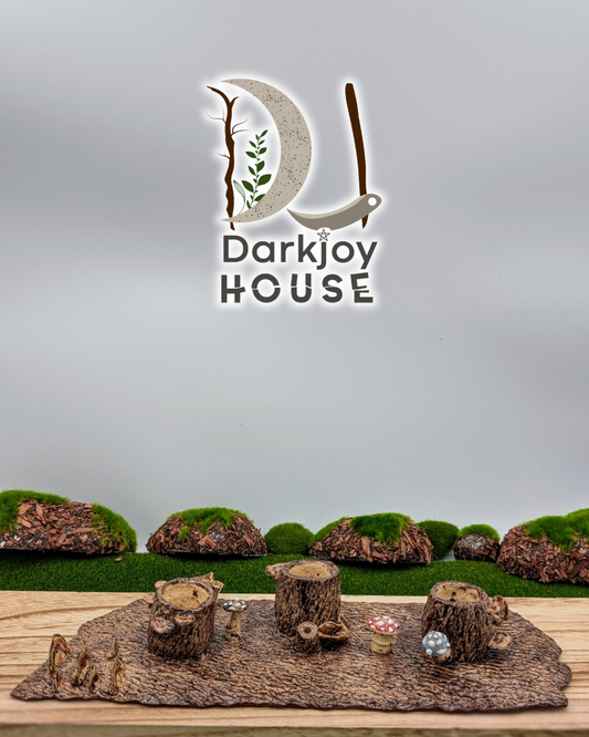 Enchanted Forest Centerpiece – Candle & Incense Holder