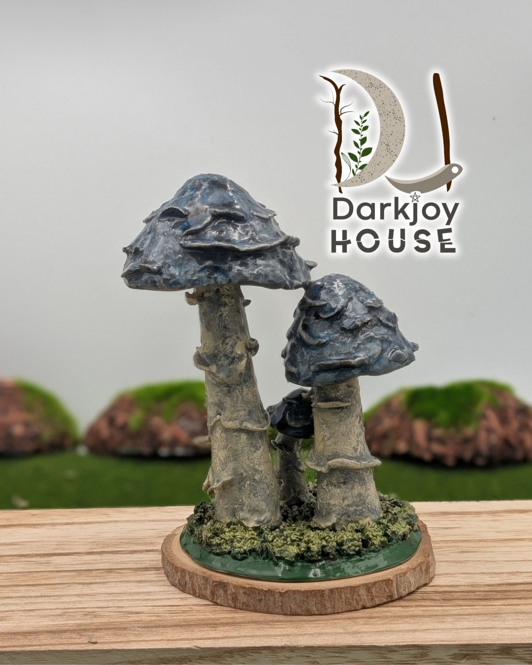 Midnight Mushroom Trio -Enchanted Forest Collection